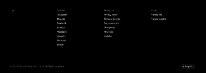 Footer preview