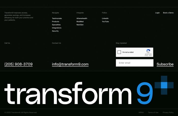Footer preview