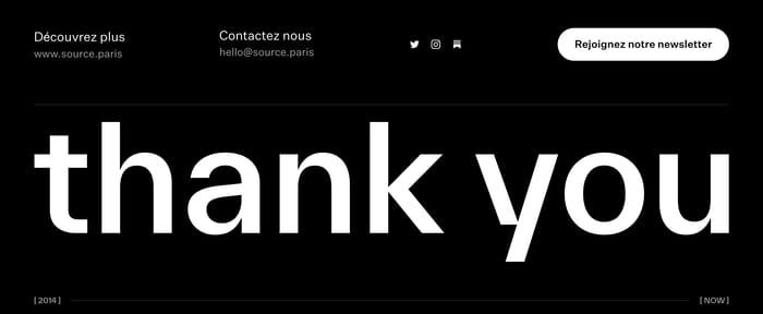 Footer preview