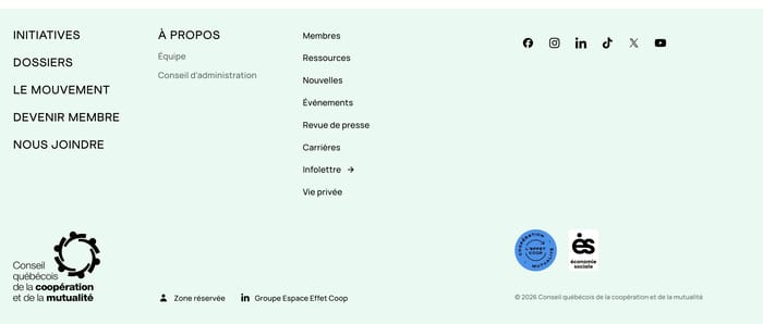 Footer preview