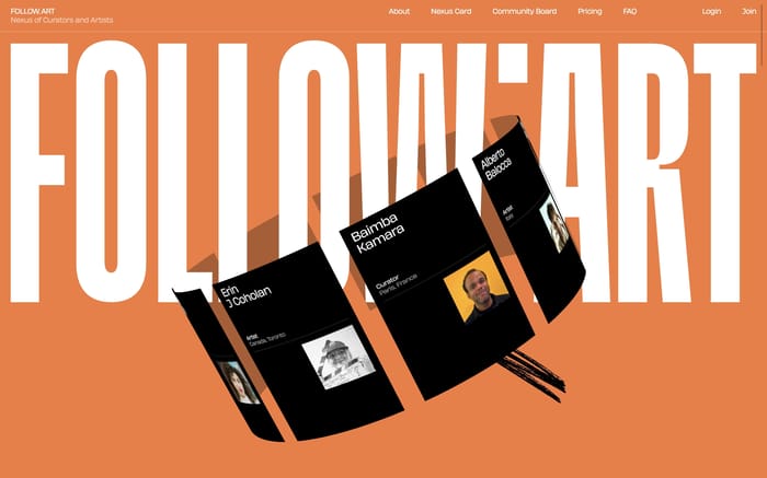 Follow Art section preview