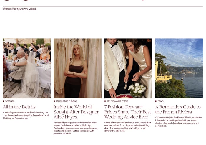 Veil Magazine section preview