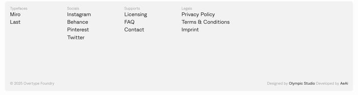 Footer preview