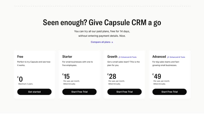 Pricing preview