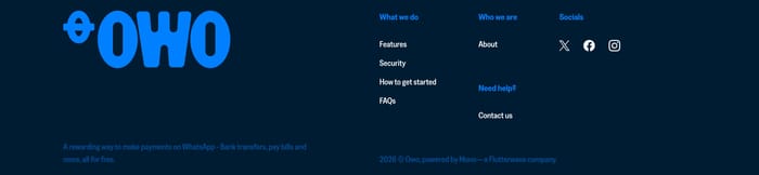 Footer preview