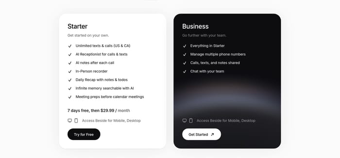Pricing preview