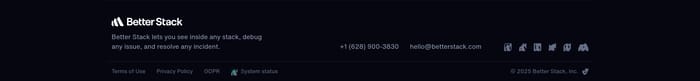 Footer preview