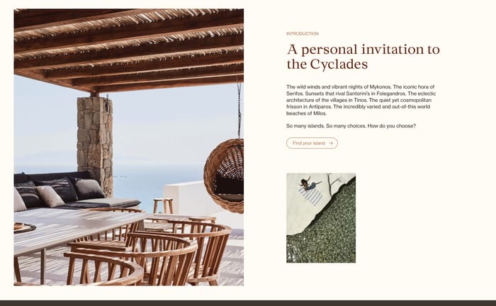 The Cycladist section preview