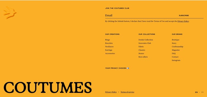 Coutumes section preview