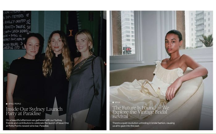 Veil Magazine section preview