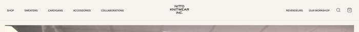 Nitto Knitwear section preview