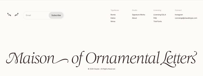 Footer preview