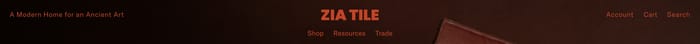 Zia Tile section preview