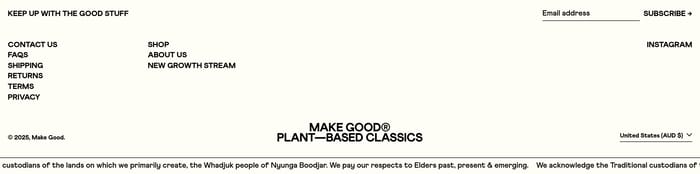 Make Good section preview