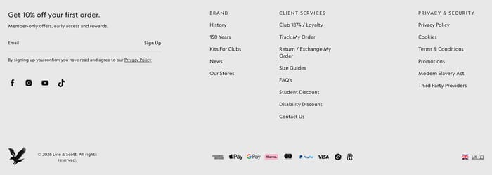 Footer preview