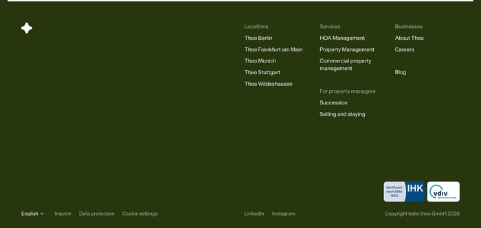 Footer preview