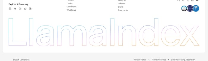 Llamaindex section preview