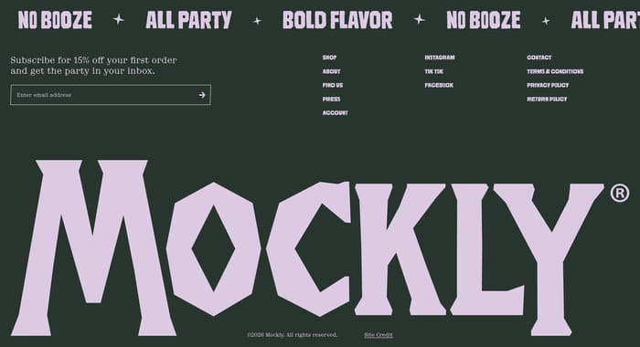 Drink Mockly section preview