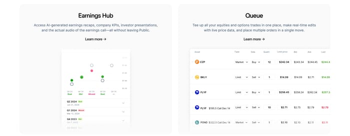 Public section preview