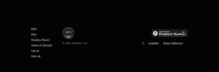 Footer preview