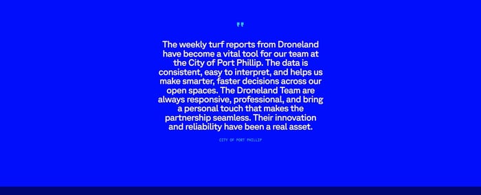 Droneland Australia section preview