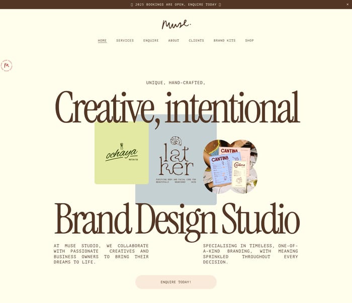 Muse Design Studio section preview