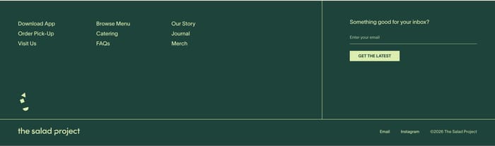 Footer preview