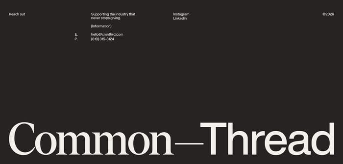 Common Thread section preview