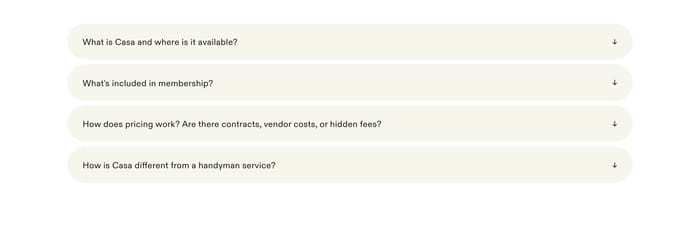 FAQ preview