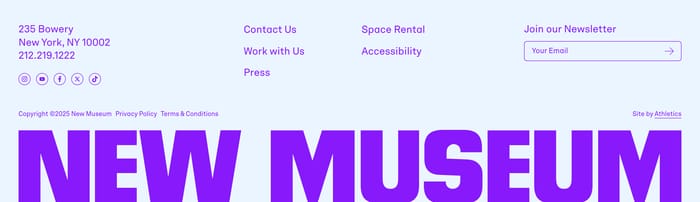 New Museum section preview