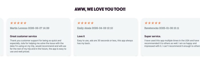 Testimonial preview