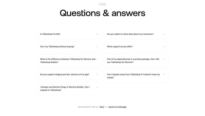 ToDesktop section preview