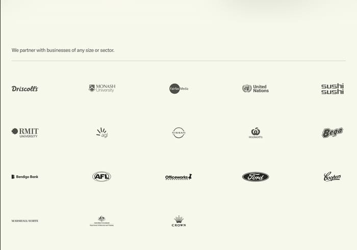 Dobre Agency section preview