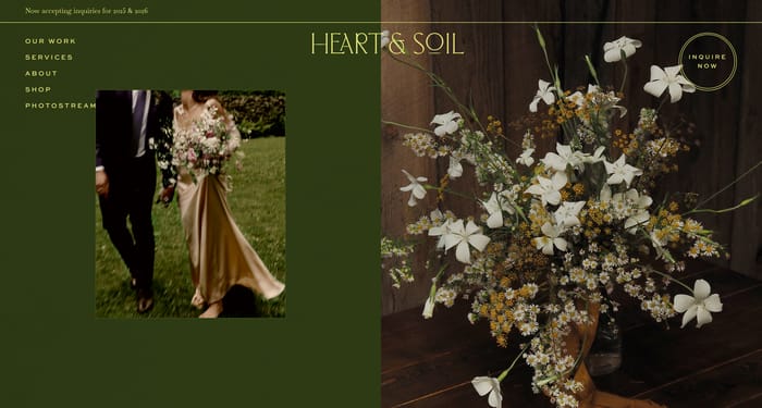 Heart & Soil Flowers section preview