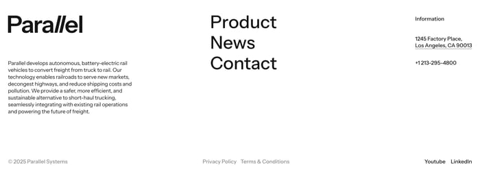 Footer preview
