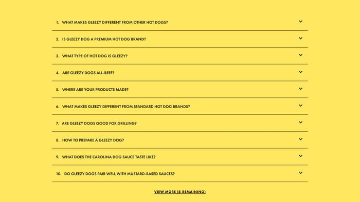 FAQ preview
