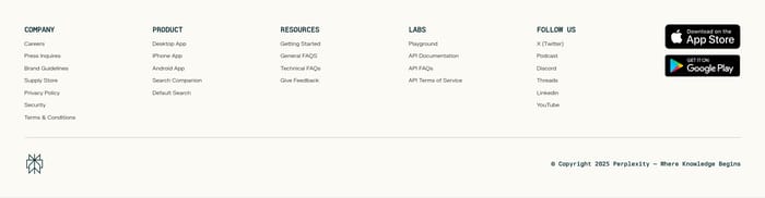 Footer preview