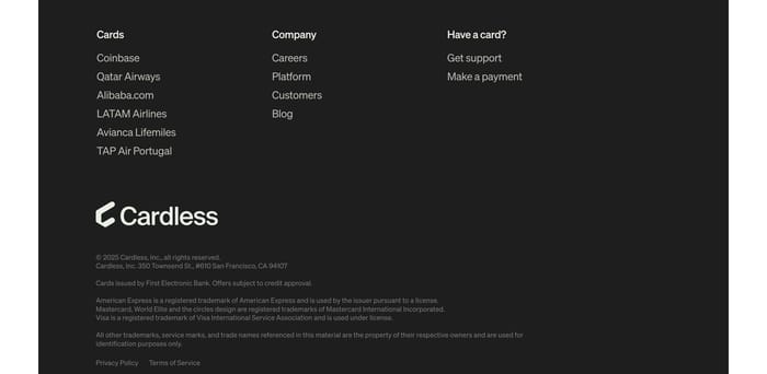 Footer preview