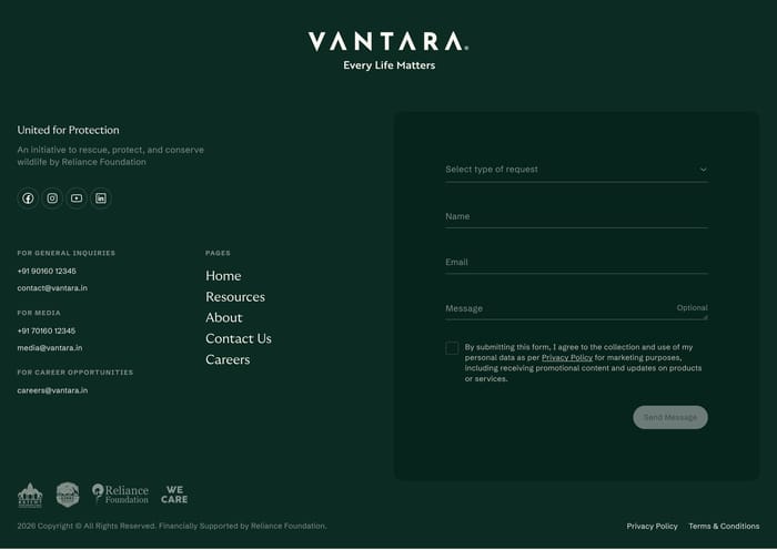 Vantara section preview