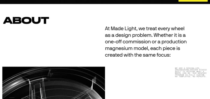 Made Light Wheels section preview