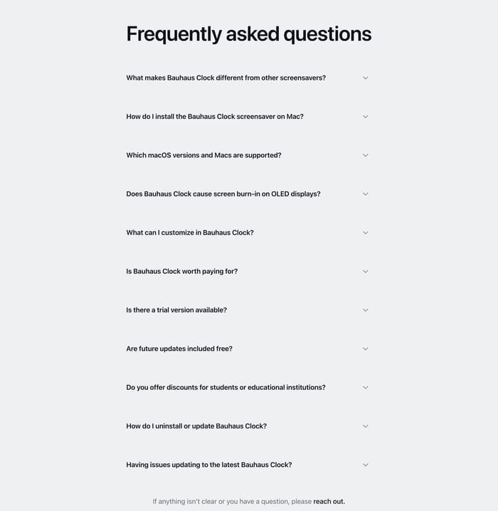 FAQ preview