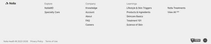 Footer preview