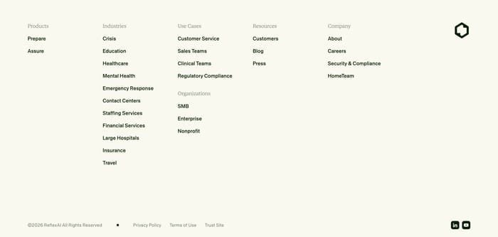 ReflexAI section preview