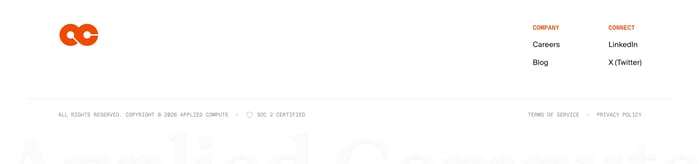 Footer preview
