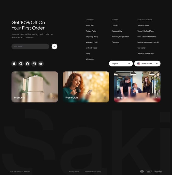 Footer preview