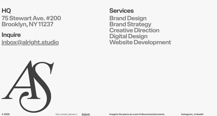Footer preview
