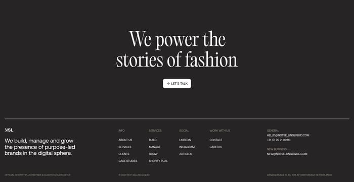 Footer preview