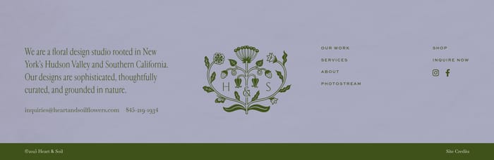 Heart & Soil Flowers section preview
