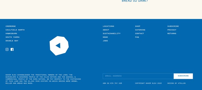 Footer preview