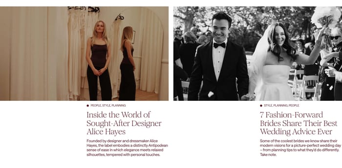 Veil Magazine section preview